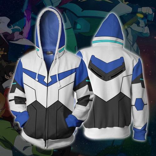 Voltron Cosplay Hoodie | 3D Printed Keith Zipper Jacket Sweatshirt