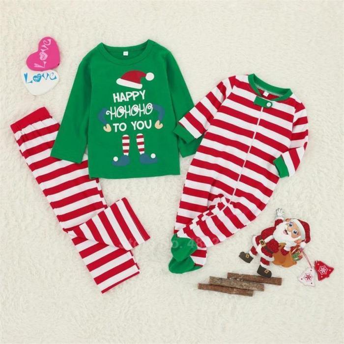 Christmas Pajamas Santa Claus Winter Family Matching Sleepwear