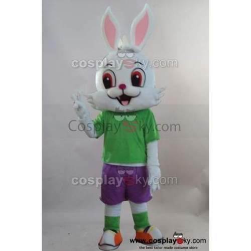 Rabbit Bunny Mascot Cosplay Costume Adult Size