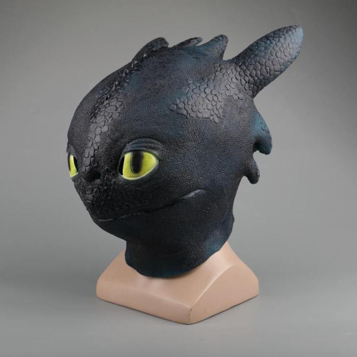 Movie How To Train Your Dragon 3 The Hidden World Toothless Cosplay Face Masks