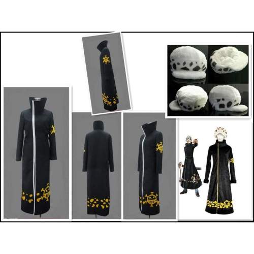 One Piece Trafalgar Law Coat Hat 2 years later Cosplay Costume Hat