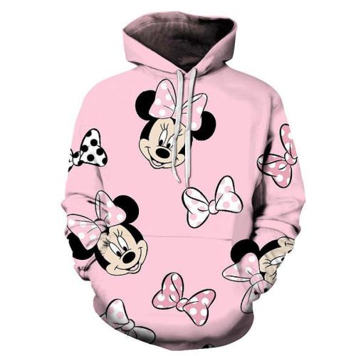 Minnie Mouse Cartoon 3D - Sweatshirt, Hoodie, Pullover