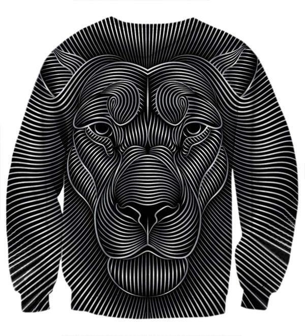 Fierce Optical Illusion Lion Sweatshirt/Hoodie