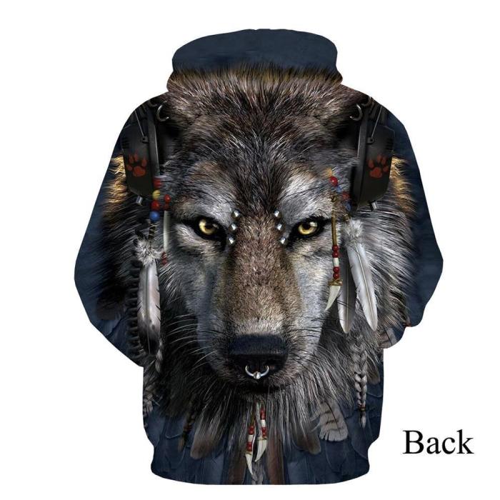 Wolf Dream Catcher 3D Shirt And Hoodie