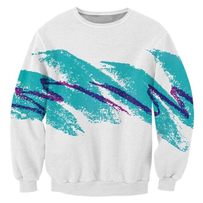 Mens Pullover Sweatshirt 3D Printing 90'S Jazz Solo Cup Pattern