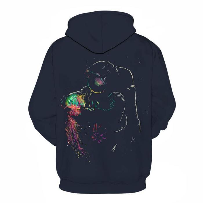 Astronaut In Space 3D - Sweatshirt, Hoodie, Pullover