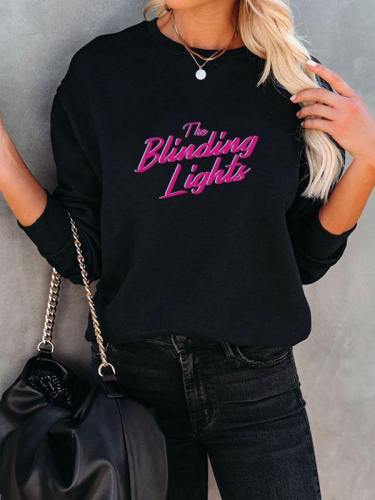 The Blinding Lights Crewneck Black Sweatshirt