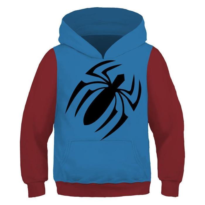 Kids Spider-Verse Scarlet Spider Hoodie Pullover Sweatshirt