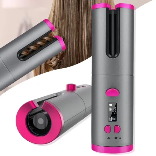 U-Unbound Cordless Hair Auto Curler- Portable Wireless Automatic Hair Curler