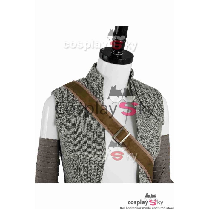 Star Wars 8 The Last Jedi Rey Outfit Cosplay Costume