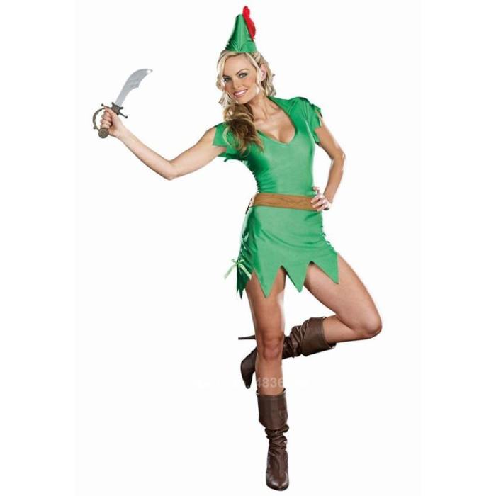 Peter Pan Wizard Heroine Elf Dress Carnival Anime Cowboy Costumes