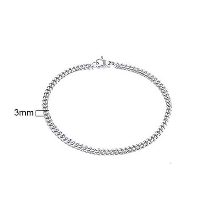 High-Fashion Stainless Steel Curb Chain Bracelet