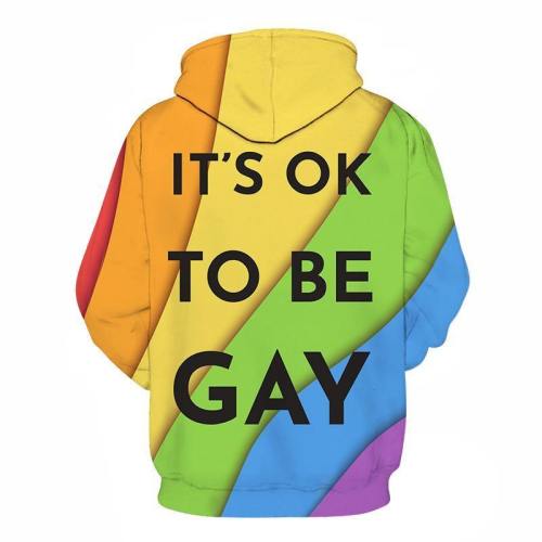 Ok To Be Gay 3D - Sweatshirt, Hoodie, Pullover