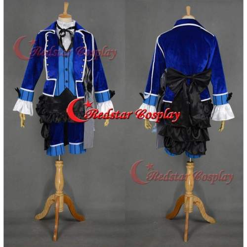 Ciel Phantomhive Cosplay Costume (Blue) From Kuroshitsuji Black Butler Cosplay Custom In Any Size