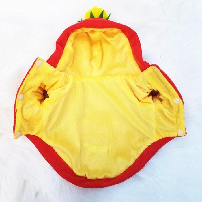 Pet Clothes Cosplay Pumpkin Design Dogs And Cat Halloween Cute Costume Clothing