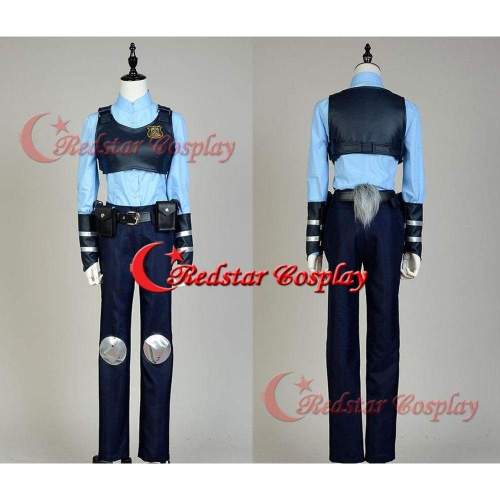 Zootopia Cosplay Judy Traffic Police Officer Judy Hopps Cosplay Costume Uniform Outfit