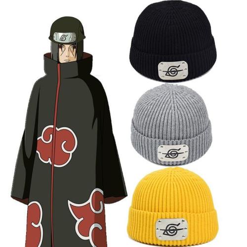 Anime Naruto Akatsuki Uchiha Itachi Hat Cosplay Hip Hop Beanie Cap
