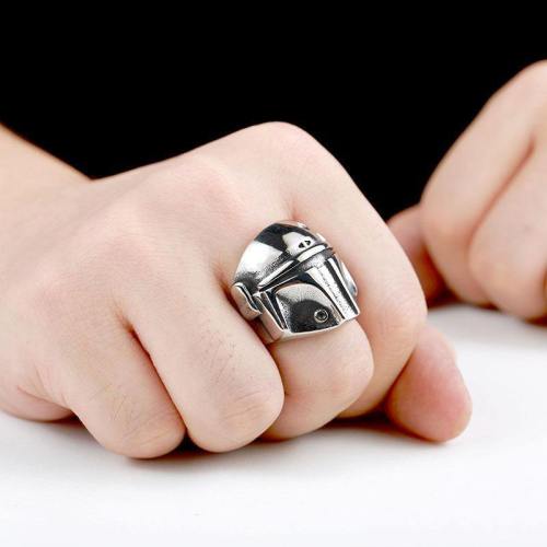 Star Wars The Mandalorian Mask Ring Metal Pedro Pascal Mandalorian Soldier Warrior Darth Vader Stormtrooper Accessories