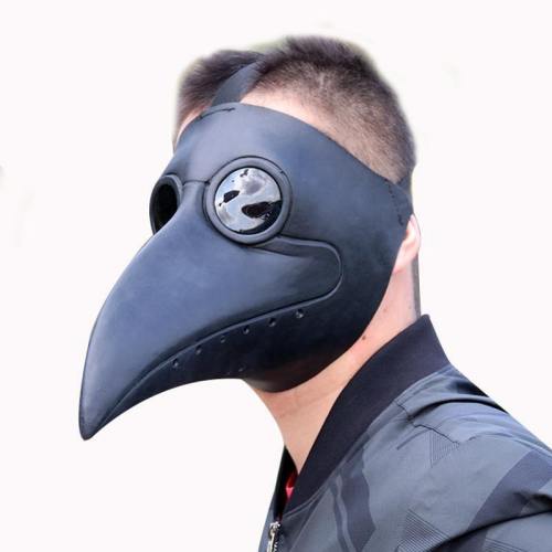 Retro Steampunk Plague Doctor Bird Cosplay Gothic Punk Latex Mask Prop