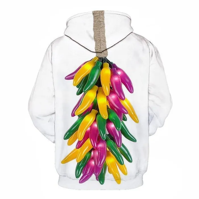 Colorful Chilli 3D Hoodie Sweatshirt Pullover