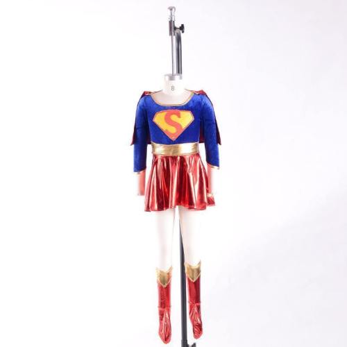 Captain Marvel Child Girl Superhero Cosplay Party Super Costumes Dress