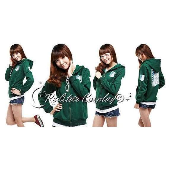 Attack On Titan Investigation Recon Corps Clothing Hooded Sweatshirt Cosplay Unisex Hoodie