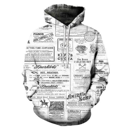 Spaper Ads 3D - Sweatshirt, Hoodie, Pullover