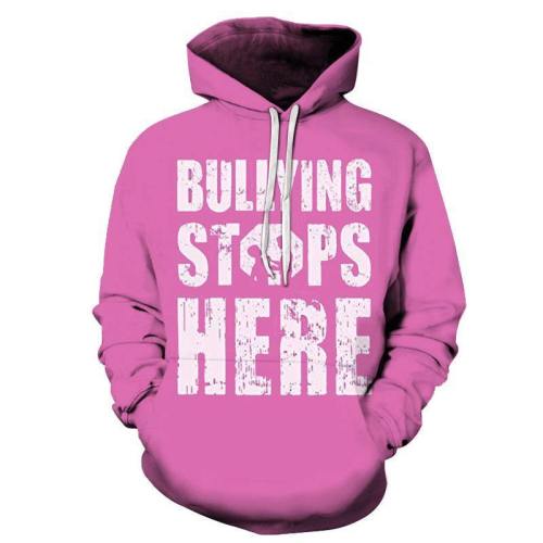 Bullying Stops Here 3D - Sweatshirt, Hoodie, Pullover