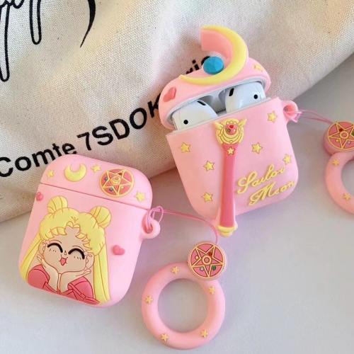 Sailor Moon Apple Airpods Protective Case Cover With Matching Key Ring