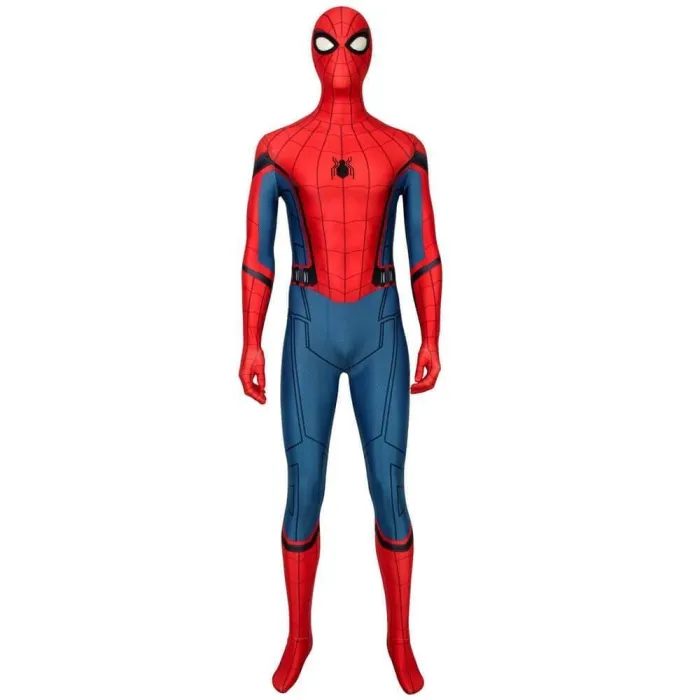 Spider Man Far From Home Peter Parker Costume Spiderman Jumpsuit With Cuff