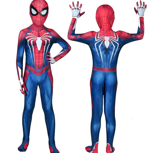 Ps4 Spiderman Spider Man Costumes Halloween Cosplay Suit Bodysuit