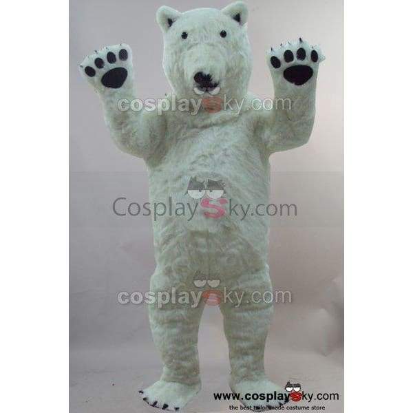 Polar Bear Mascot Costume Fancy Dress Outfit