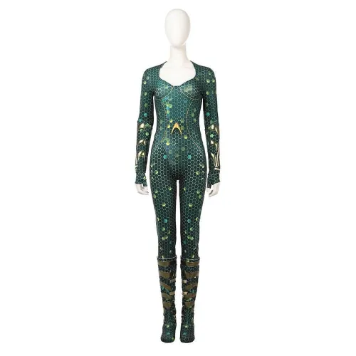 Dc Aquaman Mera Costume Cosplay Jumpsuit Halloween Party Women Suit