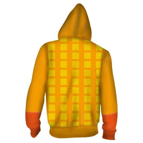 Unisex Ghirga Narancia Hoodies Jojo'S Bizarre Adventure Zip Up 3D Print Jacket Sweatshirt