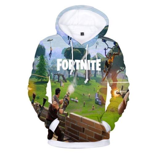 Fortnite 3D Unisex Hoodie Youth Pullover Sweatshirt