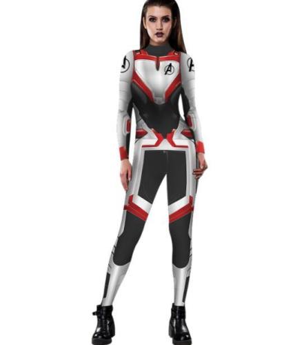 Avengers 4 Endgame Black Widow Women Zentai Bodysuit Cosplay Costume