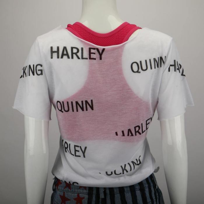 Birds Of Prey Harley Quinn Costumes Full Set Vest Short Pants T-Shirts Woman Halloween Cosplay Costume