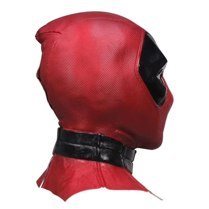 X-Men Deadpool Red Hood Mask Halloween Full Face Latex Helmet Fancy Ball Props