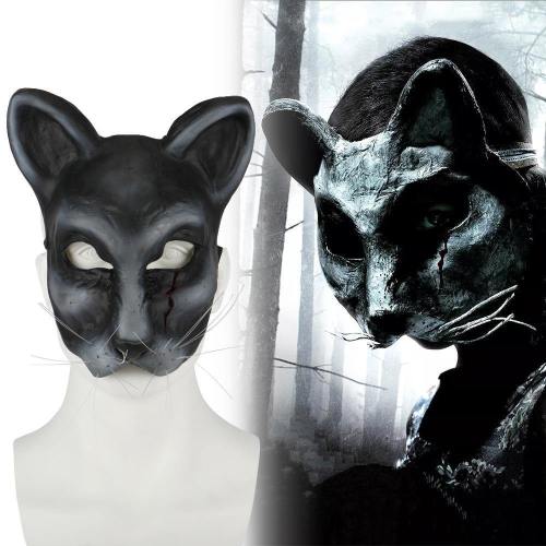 Movie Pet Sematary Church Cat Mask Ellie'S Cat Cosplay Animal Masks Scary Horror Halloween Party Mask Latex Adult Prop