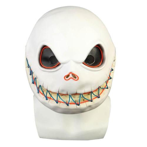 Nightmare Before Christmas Halloween Jack Skellington Skull Luminous Mask Halloween Cosplay Prop