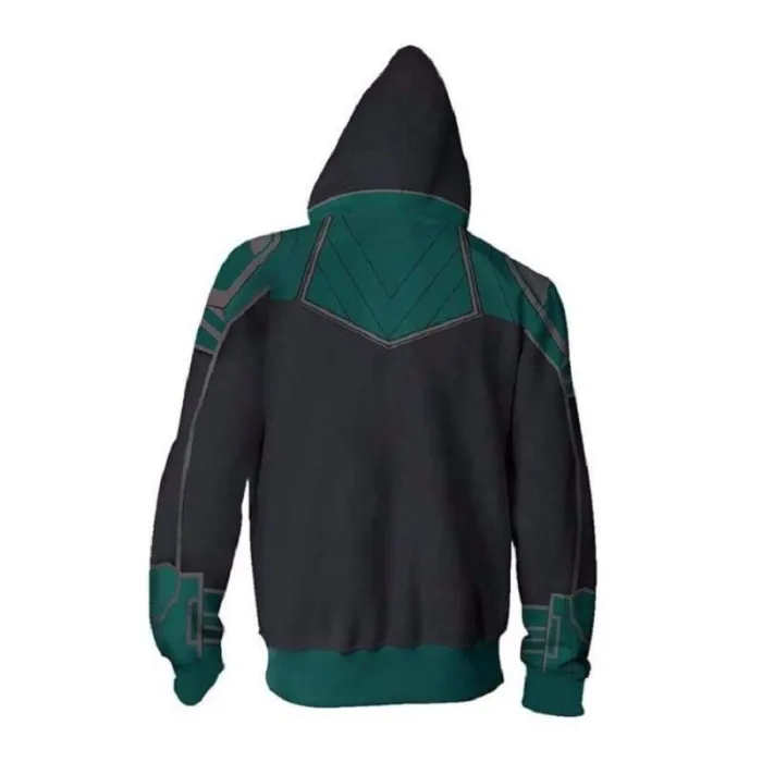 Captain Marvel Hoodie - Carol Danvers Zip Up Hoodie