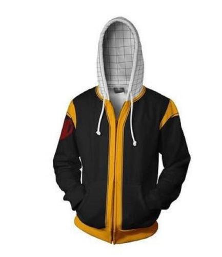 Fairy Tail Gray Etherious Natsu Dragneel Anime 3D Print Hoodies Sweatshirts Casual Jacket Men Cosplay Costume