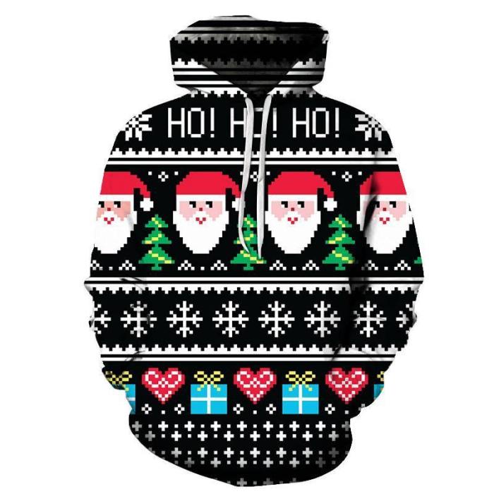 Ho Ho Ho Christmas Hoodie - Sweatshirt, Hoodie, Pullover