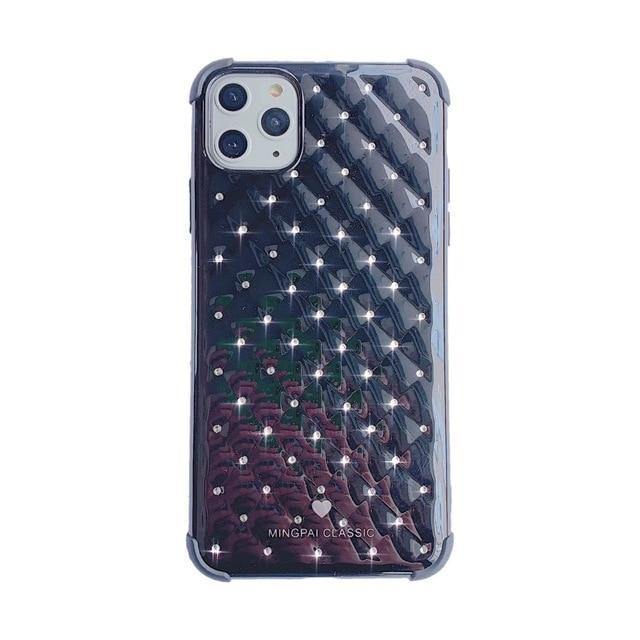 Shiny Quilted Jewel Phone Case