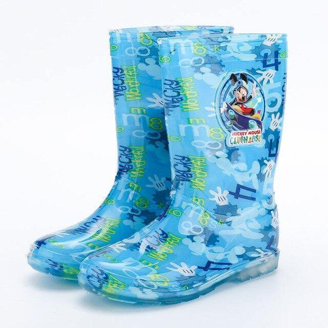 Princess Boots Frozen Children Rain Boots Rubber Shoes Cartoon Men And Women Pvc Girls Water Shoes