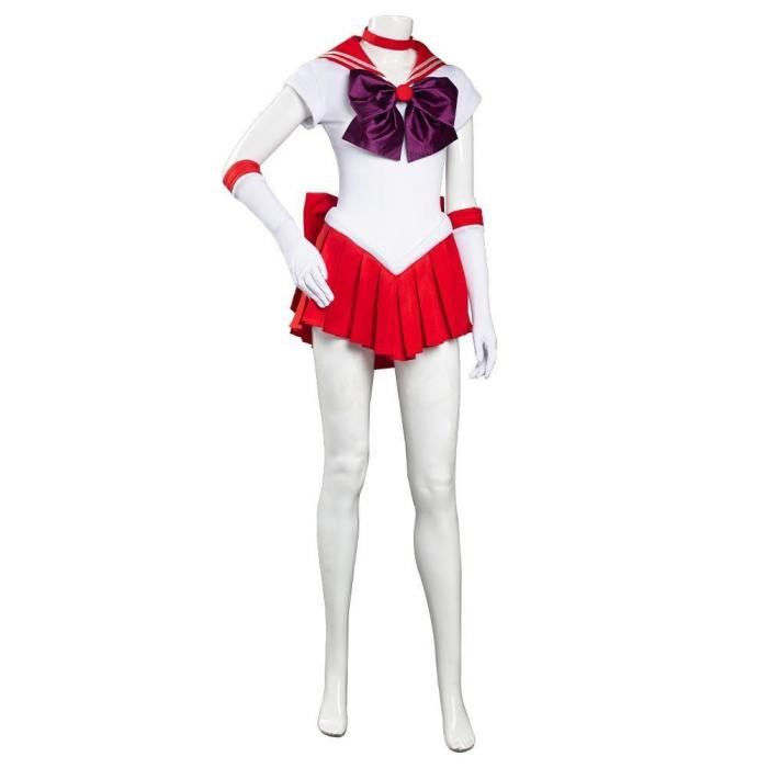 Sailor Moon Hino Rei Uniform Dress Outfits Halloween Carnival Suit Cosplay Costume