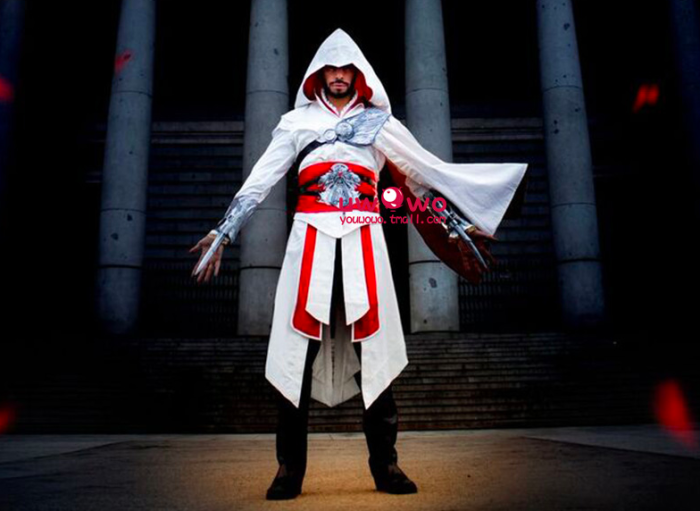 Assassin'S Creed Ezio Auditore Cosplay Costume Halloween Party Costume Cosplay
