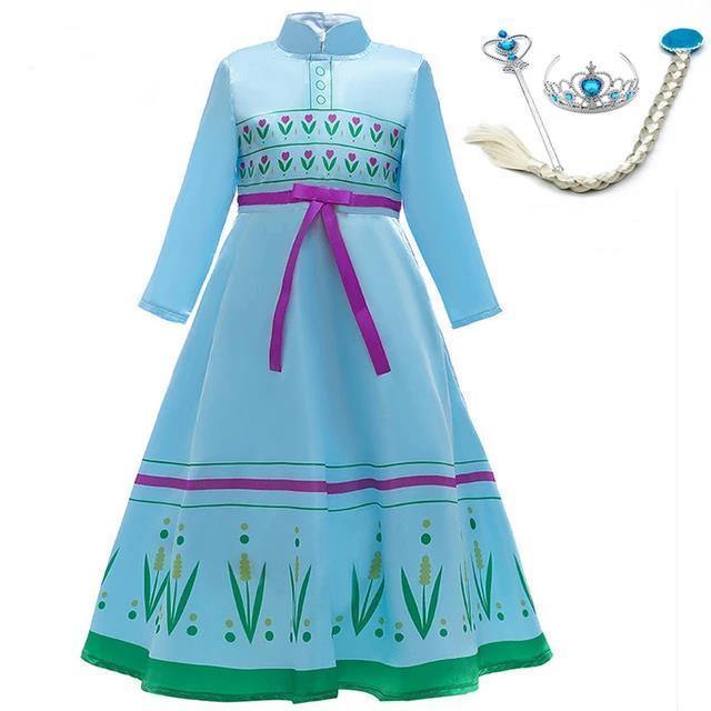 Frozen 2 Princess Elsa Anna Birthday Party Dress Costumes For Girls