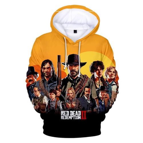 3D Red Dead Redemption 2 Hoodies Pullover Unisex