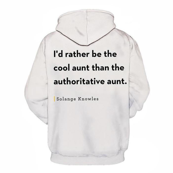 White Aunty 3D - Sweatshirt, Hoodie, Pullover